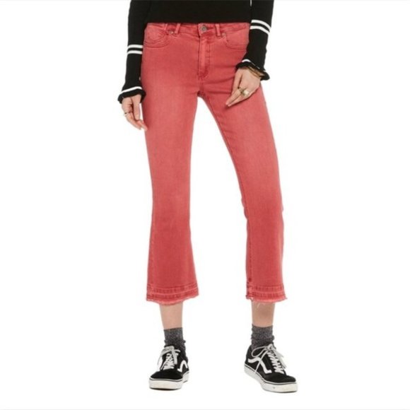 Scotch & Soda Pants - Scotch & Soda Women’s Red Cropped Boot Cut Jeans Size 26